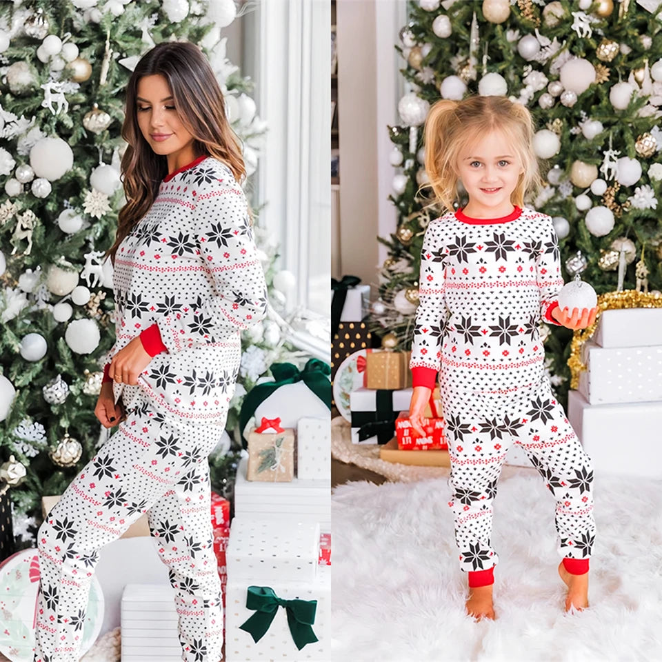 Snowflake family christmas pajamas hotsell