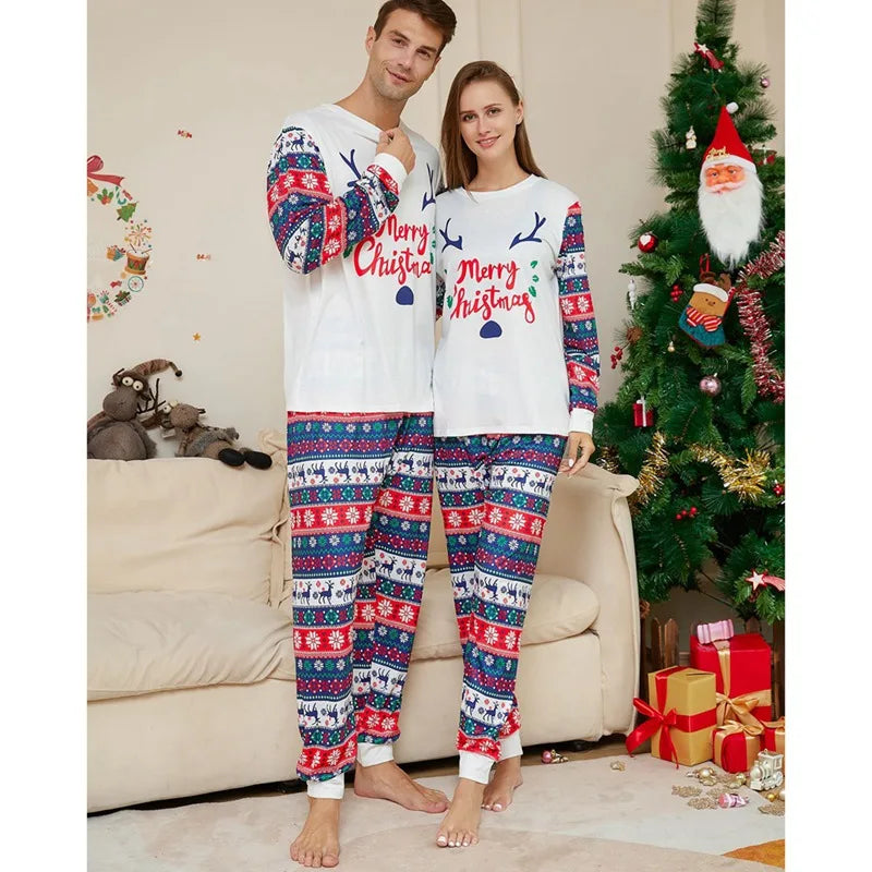 White-inspired family holiday sleepwear