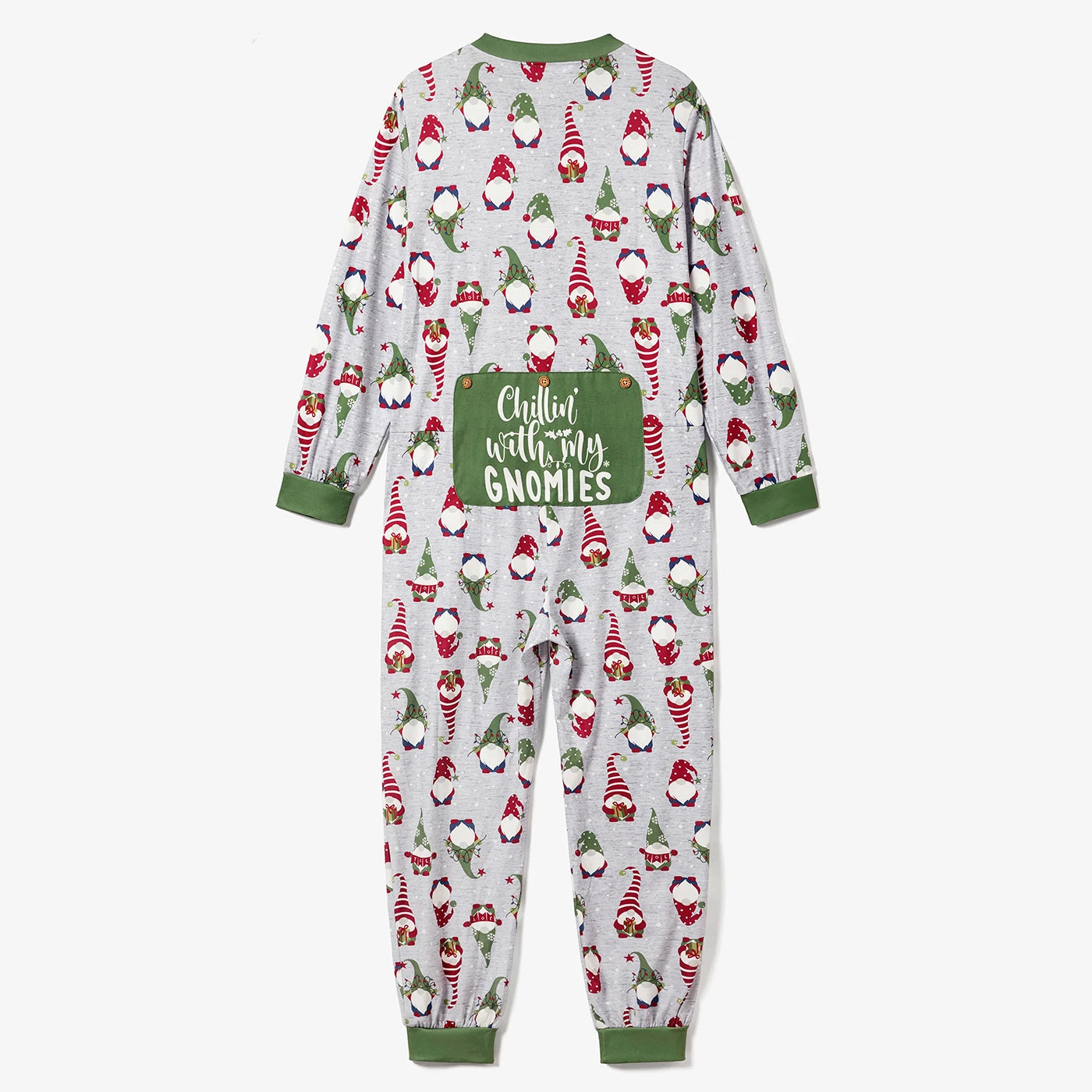 Family Matching Gnome All Over Print Long Sleeve Romper Pyjamas Sets