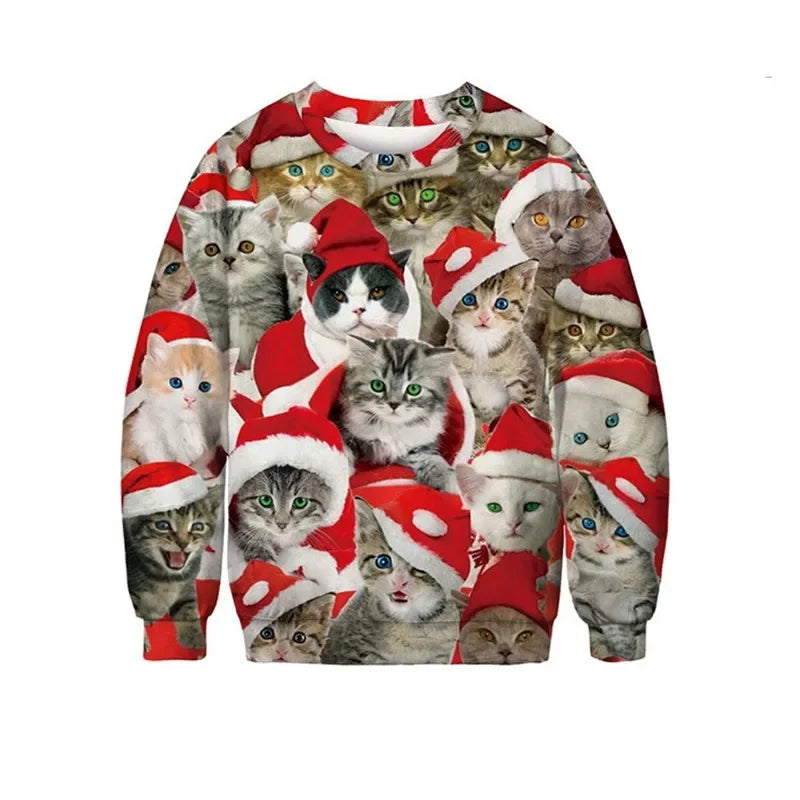 Funny Cat Christmas Jumper